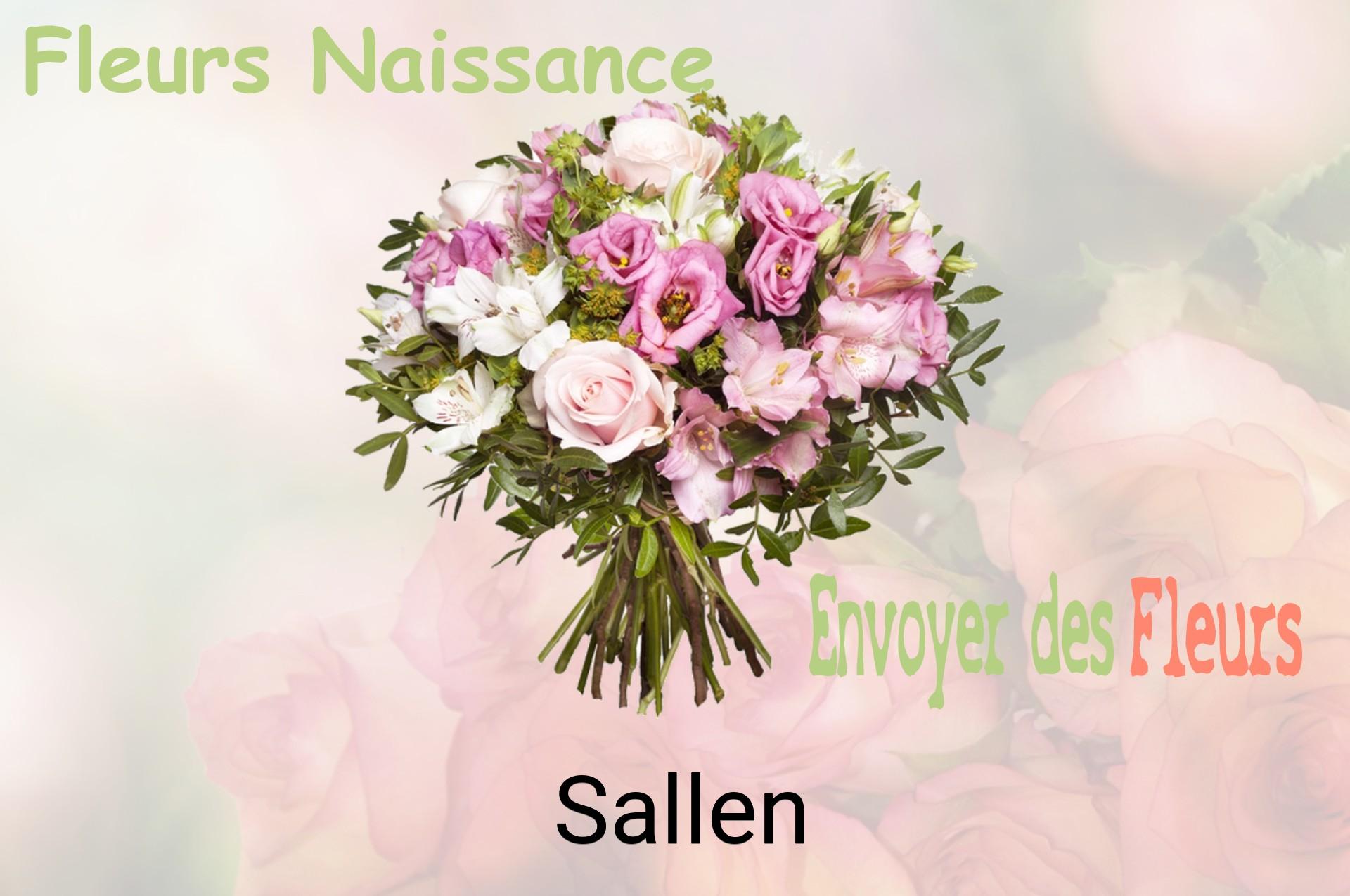 Bouquet de fleurs de naissance livré à Sallen